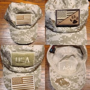 Desert camo patch hat